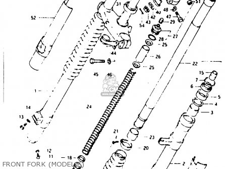 FRONT FORK (MODEL E) - RM250 1985 (F)