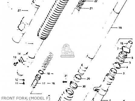 FRONT FORK (MODEL F) - RM250 1985 (F)