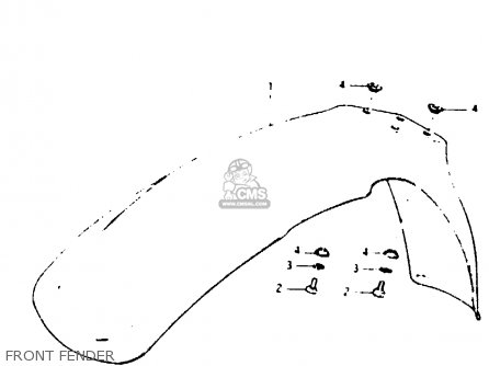 FRONT FENDER - RM250 1985 (F)