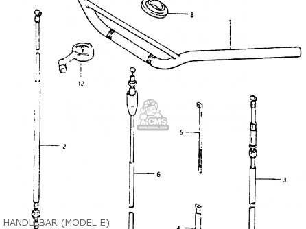 HANDLEBAR (MODEL E) - RM250 1985 (F)