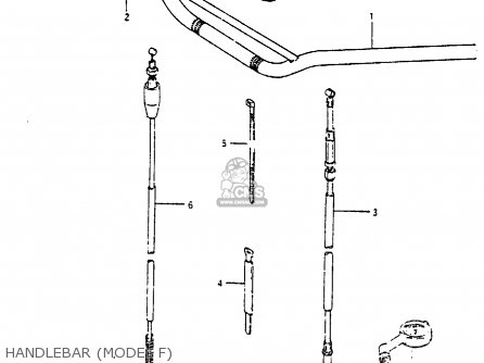 HANDLEBAR (MODEL F) - RM250 1985 (F)