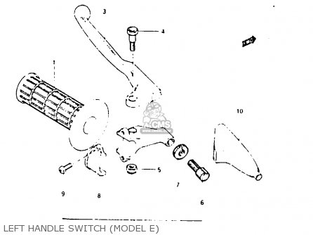 LEFT HANDLE SWITCH (MODEL E) - RM250 1985 (F)