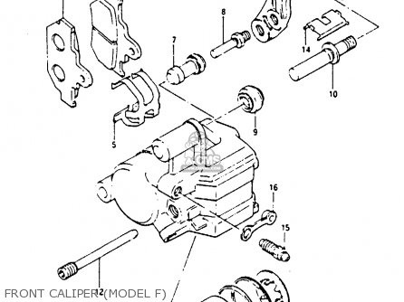 FRONT CALIPER (MODEL F) - RM250 1985 (F)