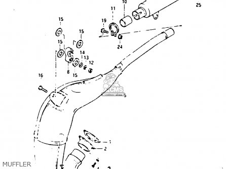 MUFFLER - RM250 1985 (F)