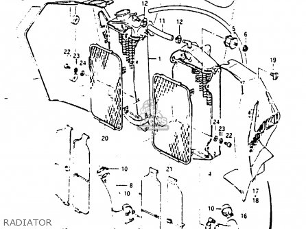 RADIATOR - RM250 1985 (F)