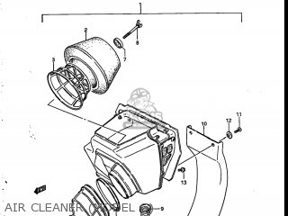 AIR CLEANER (MODEL G) - RM250 1986 (G) USA (E03)