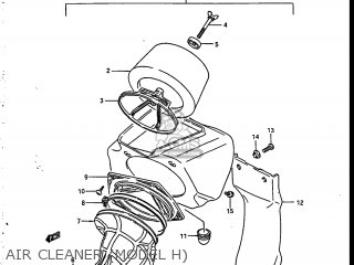AIR CLEANER (MODEL H) - RM250 1986 (G) USA (E03)
