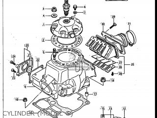 CYLINDER (MODEL G) - RM250 1986 (G) USA (E03)