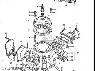 CYLINDER (MODEL H) - RM250 1986 (G) USA (E03)