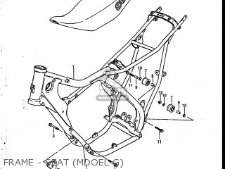 FRAME - SEAT (MDOEL G) - RM250 1986 (G) USA (E03)