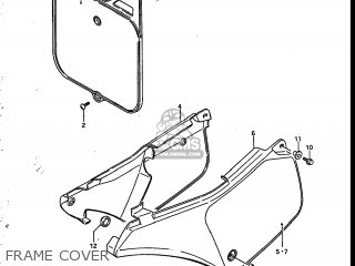 FRAME COVER - RM250 1986 (G) USA (E03)
