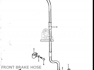FRONT BRAKE HOSE - RM250 1986 (G) USA (E03)