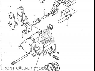 FRONT CALIPER (MODEL G) - RM250 1986 (G) USA (E03)