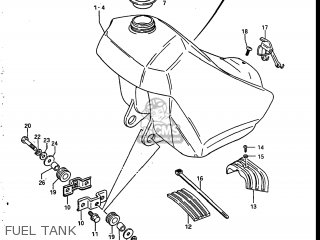 FUEL TANK - RM250 1986 (G) USA (E03)