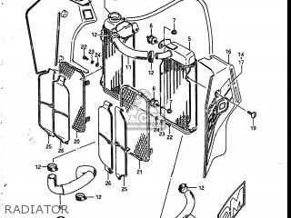 RADIATOR - RM250 1986 (G) USA (E03)
