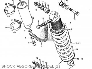 SHOCK ABSORBER (MODEL G) - RM250 1986 (G) USA (E03)