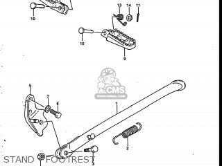 STAND - FOOTREST - RM250 1986 (G) USA (E03)