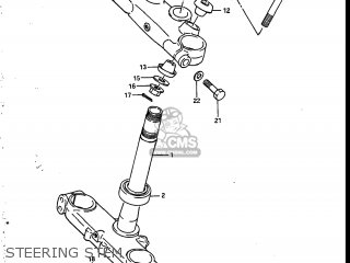 STEERING STEM - RM250 1986 (G) USA (E03)
