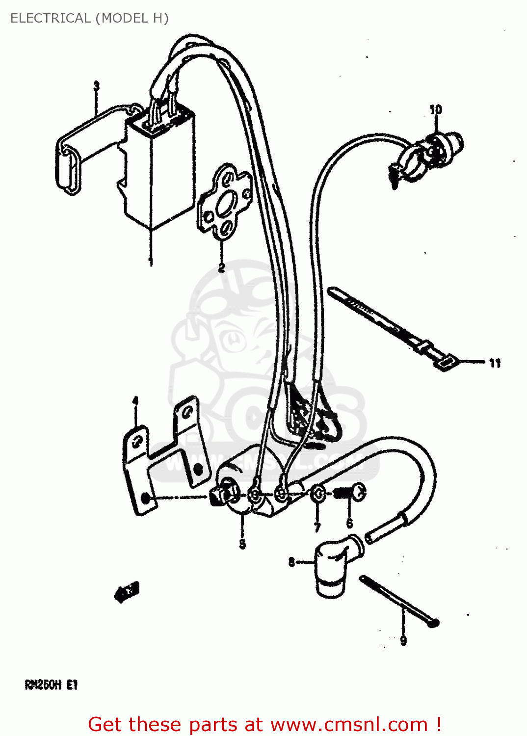 ELECTRICAL (MODEL H) RM250 1986 (G)