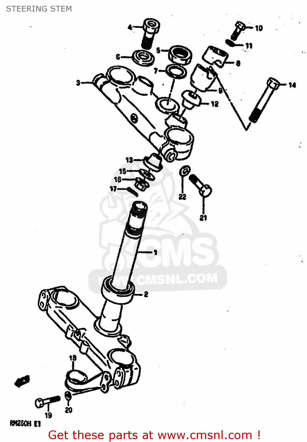 STEERING STEM RM250 1986 (G)