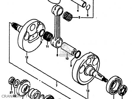 CRANKSHAFT (MODEL H) - RM250 1986 (G)