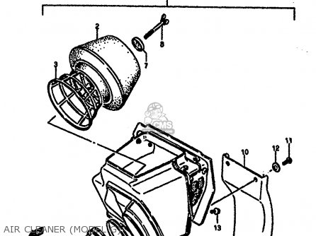AIR CLEANER (MODEL G) - RM250 1986 (G)
