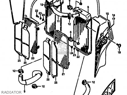 RADIATOR - RM250 1986 (G)