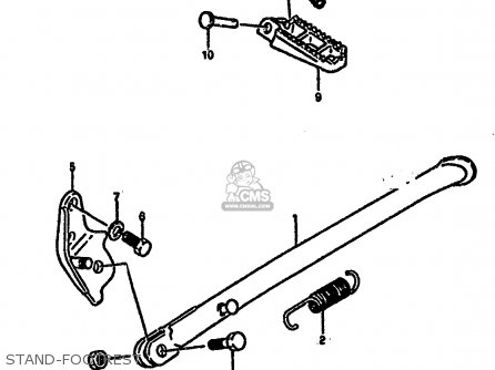 STAND-FOOTREST - RM250 1986 (G)
