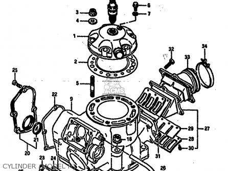 CYLINDER (MODEL H) - RM250 1986 (G)