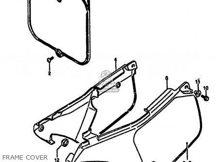 FRAME COVER - RM250 1986 (G)