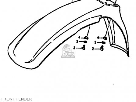 FRONT FENDER - RM250 1986 (G)