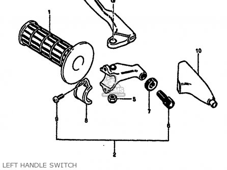 LEFT HANDLE SWITCH - RM250 1986 (G)
