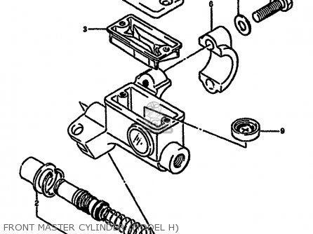 FRONT MASTER CYLINDER (MODEL H) - RM250 1986 (G)