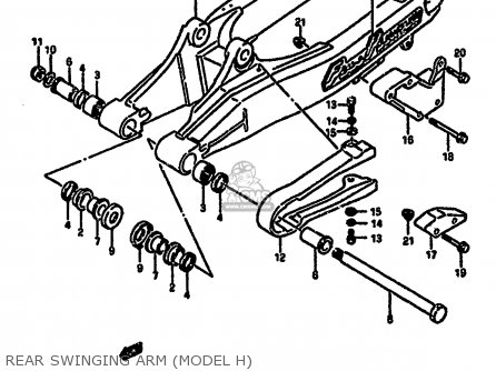 REAR SWINGING ARM (MODEL H) - RM250 1986 (G)