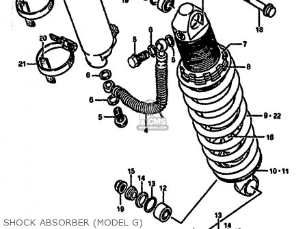 SHOCK ABSORBER (MODEL G) - RM250 1986 (G)