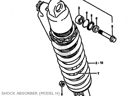 SHOCK ABSORBER (MODEL H) - RM250 1986 (G)