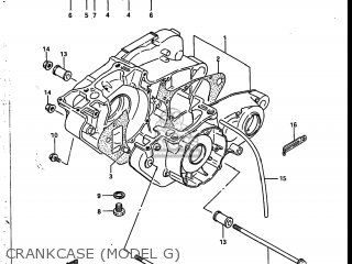 CRANKCASE (MODEL G) - RM250 1987 (H) USA (E03)