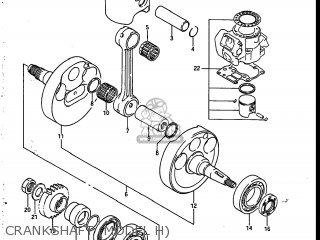 CRANKSHAFT (MODEL H) - RM250 1987 (H) USA (E03)