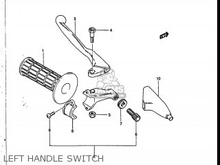 LEFT HANDLE SWITCH - RM250 1987 (H) USA (E03)