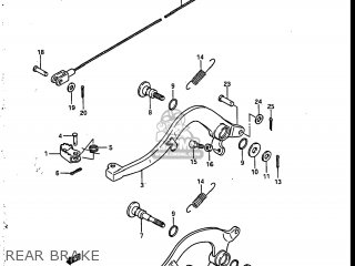 REAR BRAKE - RM250 1987 (H) USA (E03)