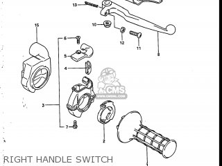 RIGHT HANDLE SWITCH - RM250 1987 (H) USA (E03)