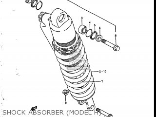 SHOCK ABSORBER (MODEL H) - RM250 1987 (H) USA (E03)