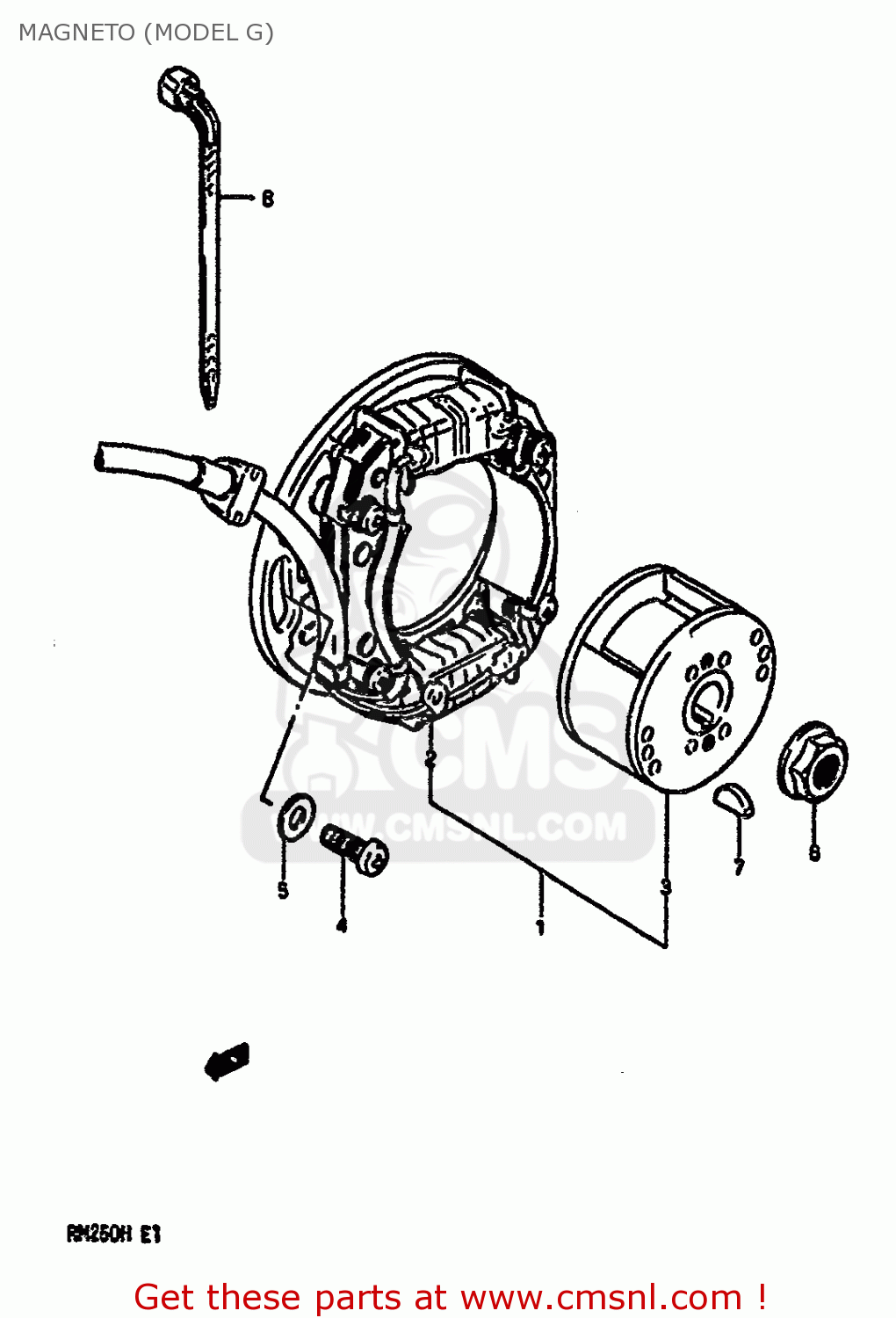 MAGNETO (MODEL G) RM250 1987 (H)