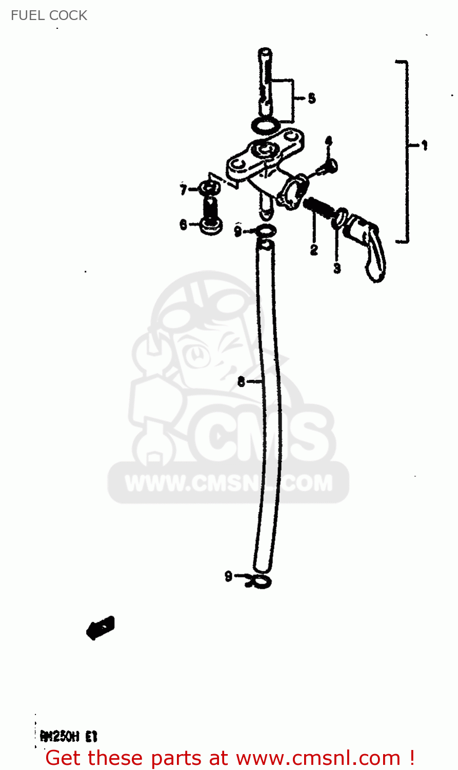 FUEL COCK RM250 1987 (H)