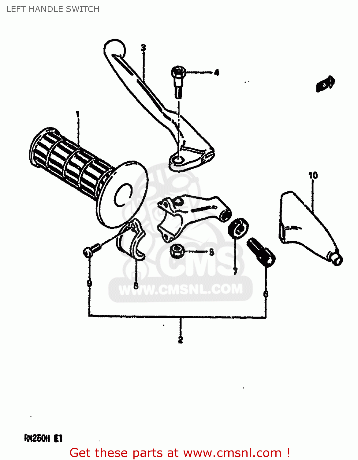LEFT HANDLE SWITCH RM250 1987 (H)