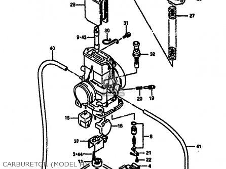 CARBURETOR (MODEL H) - RM250 1987 (H)