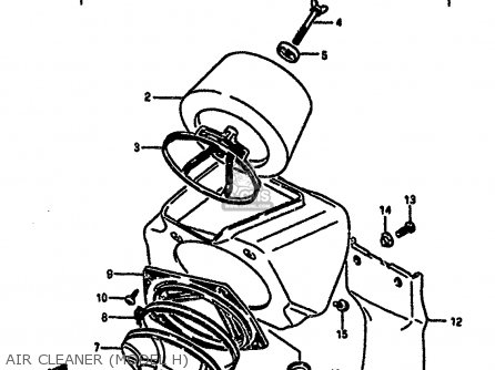 AIR CLEANER (MODEL H) - RM250 1987 (H)