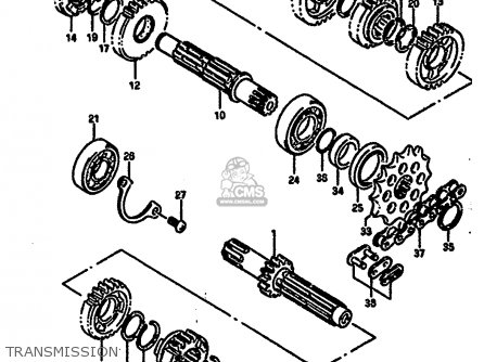 TRANSMISSION - RM250 1987 (H)