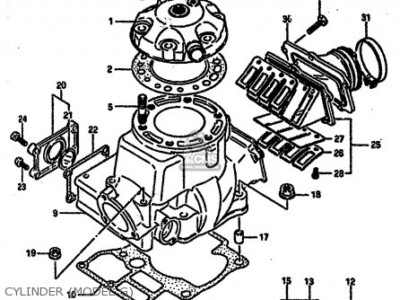 CYLINDER (MODEL G) - RM250 1987 (H)
