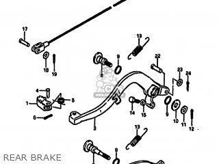 REAR BRAKE - RM250 1987 (H)